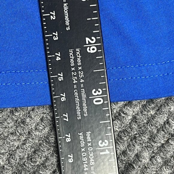 Under Armour HeatGear T-Shirt Mens 2XL Blue Graphic Spellout Loose Fit Pullover - Picture 8 of 11